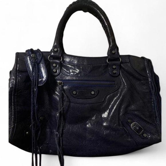 Lush Navy Blue 2WAY Moto City Bag
